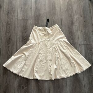 Emerson lang long creme color skirt